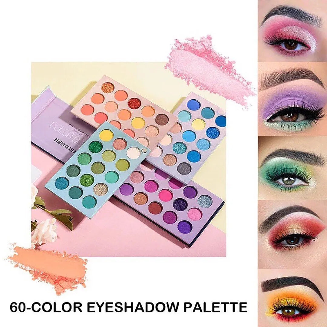 60 Colors Coco Urban Matte & Shimmer Eyeshadow Palette