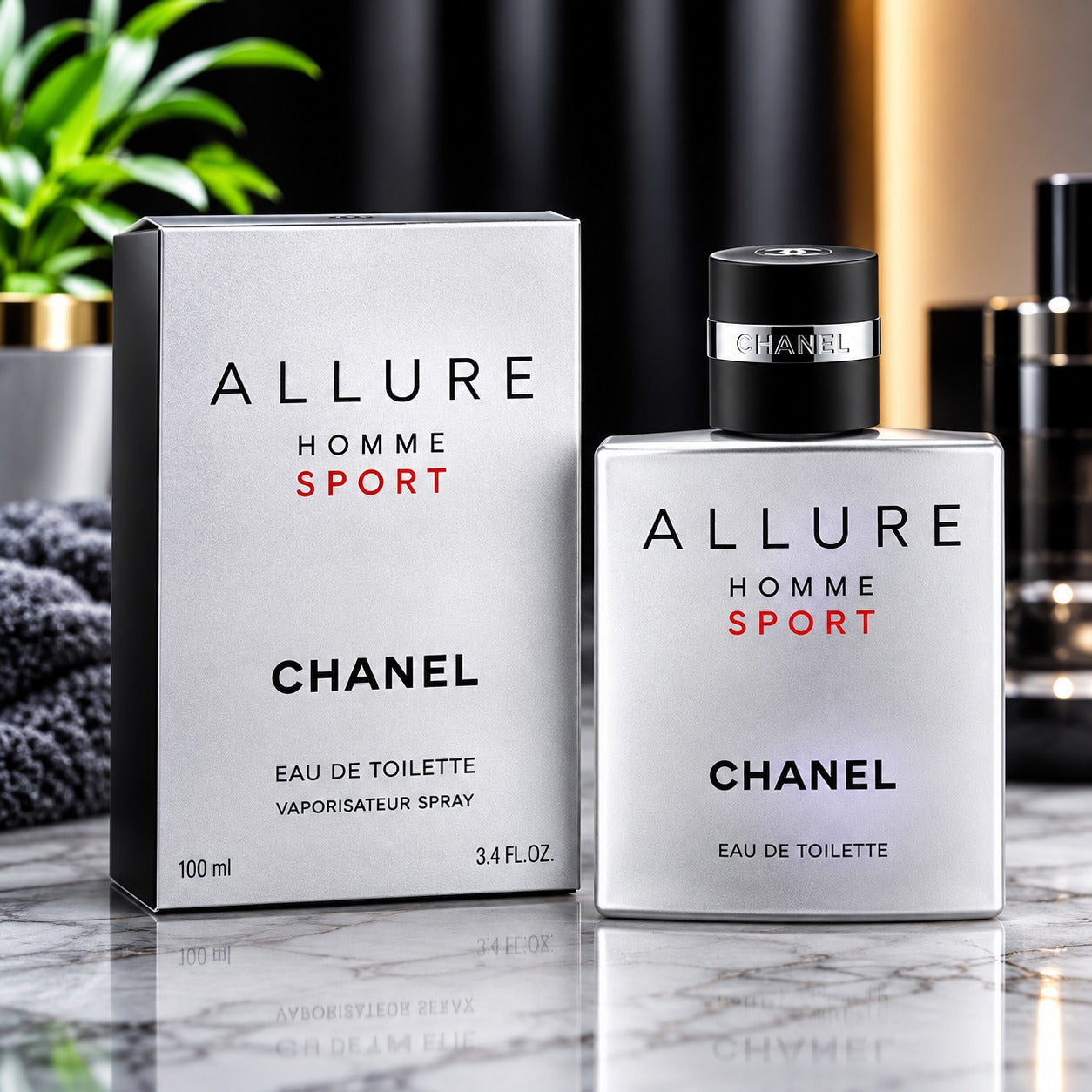 Chanel Allure Homme Sport Eau de Toilette Spray – 100ml / 3.4 Fl Oz
