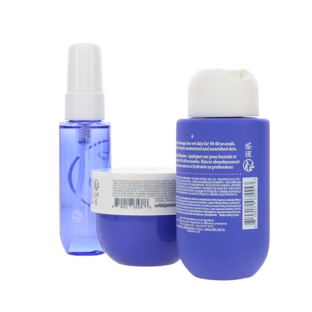 Sol de Janeiro Delicia Drench Jet Set – Travel Size Deep Moisturizing Body Care Collection