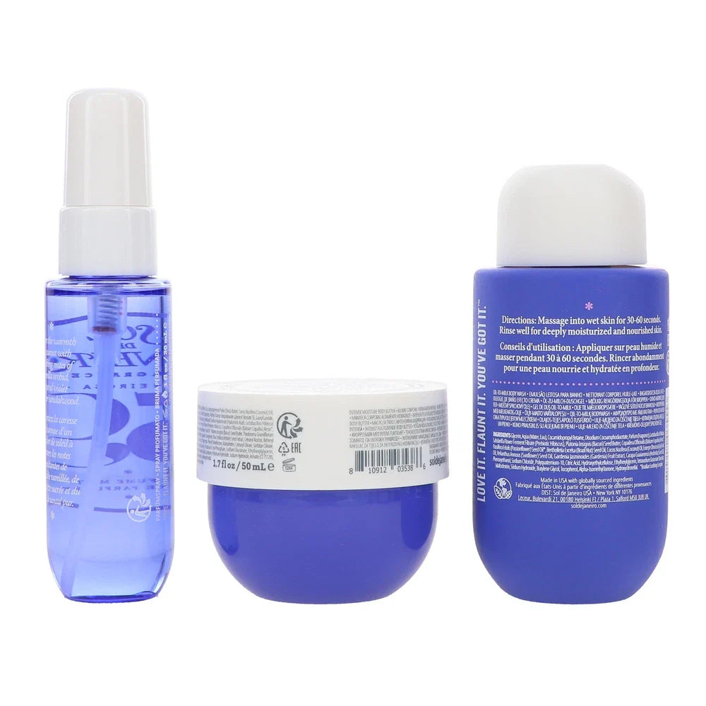 Sol de Janeiro Delicia Drench Jet Set – Travel Size Deep Moisturizing Body Care Collection