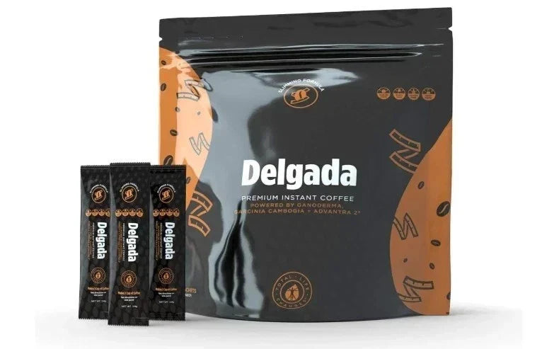 Coffee Delgada Premium Instant Coffee with Ganoderma Lucidum Mushroom – Healthy Slimming Coffee