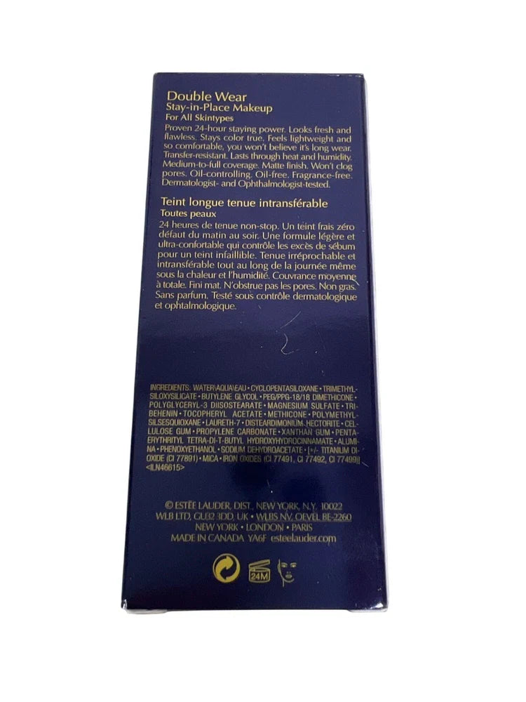 Estée Lauder Double Wear Stay-in-Place Foundation – Shade 1W1 Bone | 1 oz