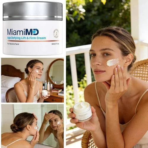 MiamiMD Age Defying Lift & Firm Cream for Neck & Face – Anti-Aging Moisturizer | 50ml