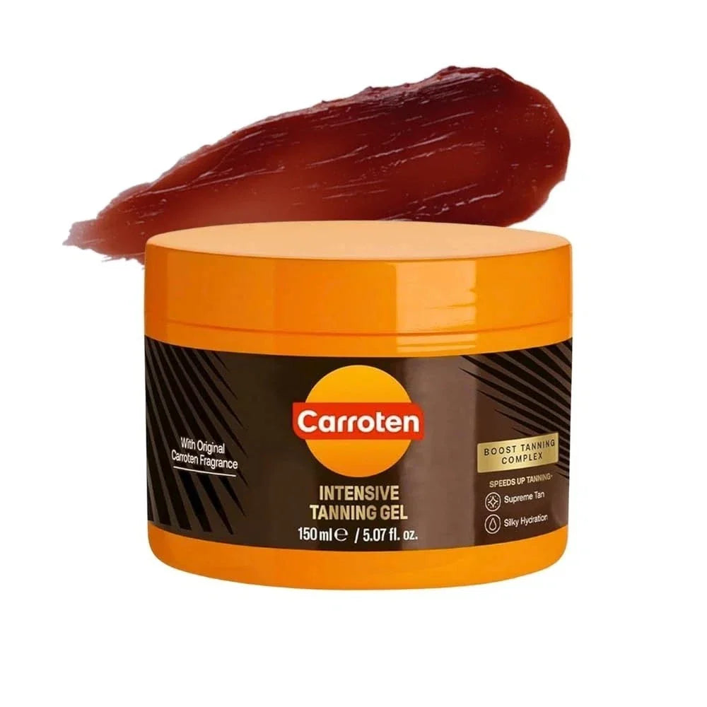 Carroten Intensive Tanning Gel – Sun Tan Accelerator with Carrot & Coconut Oil | Made in Greece