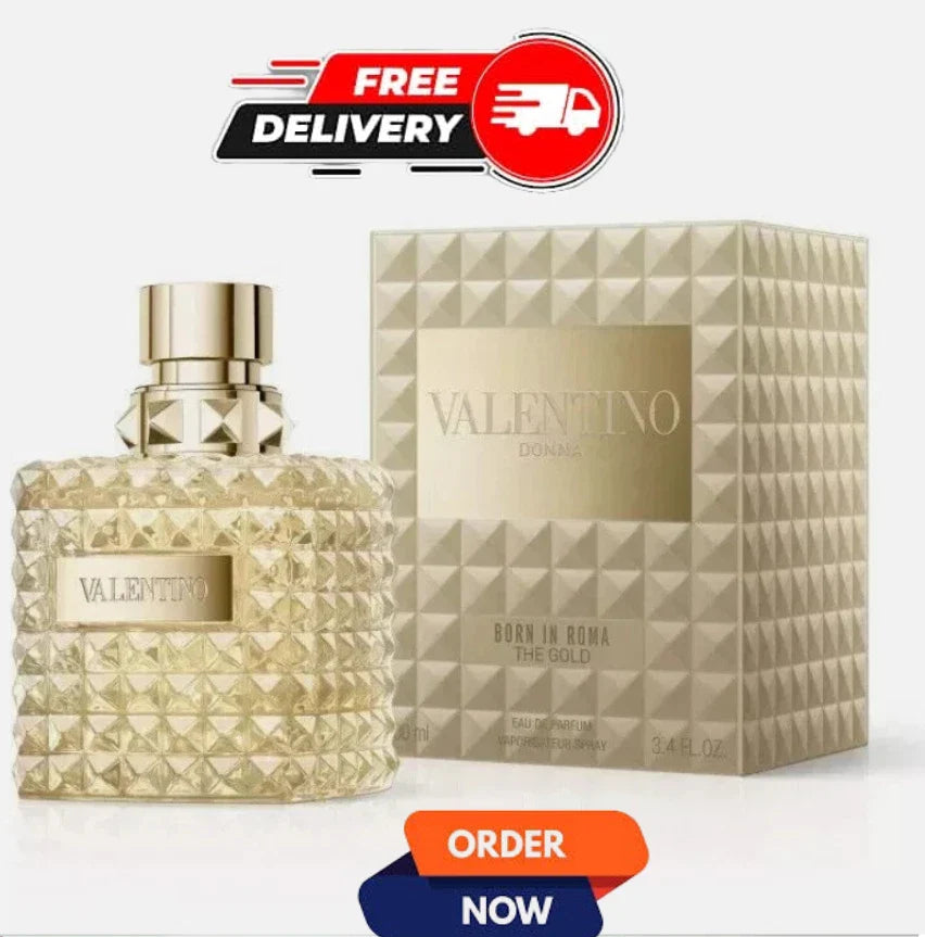 Valentino Born In Roma The Gold Donna Eau de Parfum for Women – 3.4 oz / 100 ml | New & Sealed