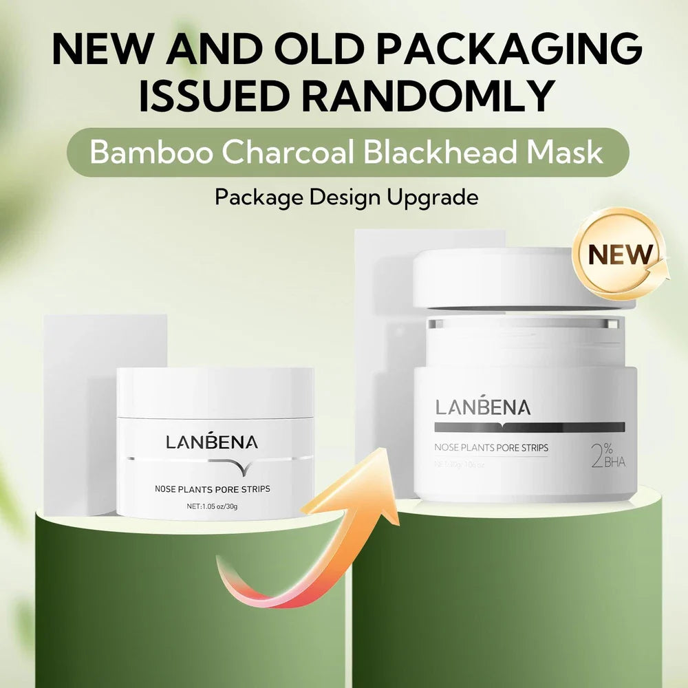 LANBENA 2.0 Nose Pore Strips – Deep Blackhead Remover Mask with Salicylic Acid