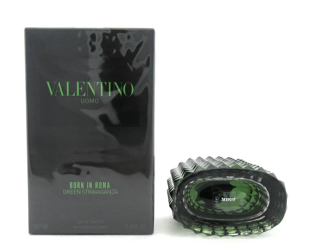 Valentino Uomo Born In Roma Green Stravaganza Eau de Toilette for Men – 3.4 oz / 100 ml | New