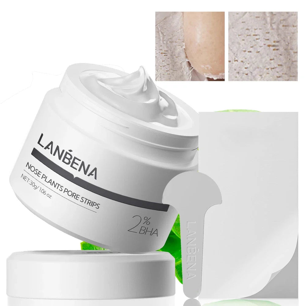 LANBENA 2.0 Nose Pore Strips – Deep Blackhead Remover Mask with Salicylic Acid