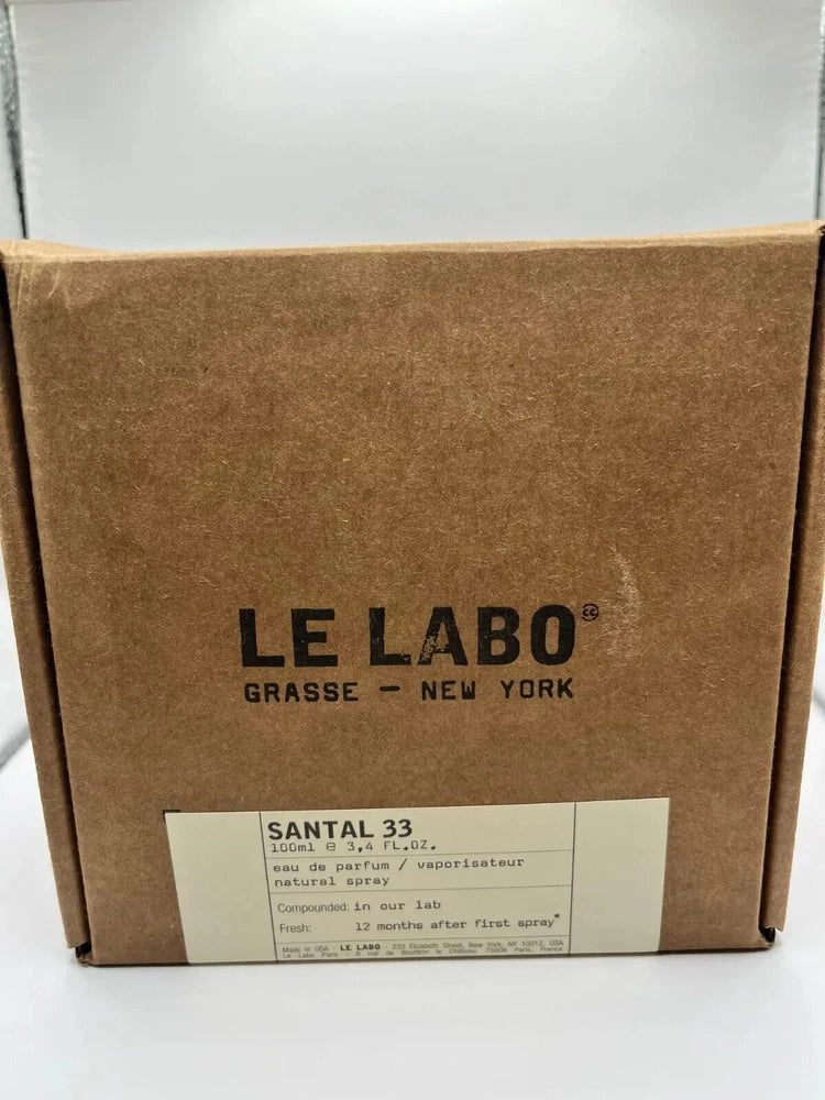 Le Labo Santal 33 Eau de Parfum Unisex – 3.4 oz / 100 ml | Authentic | No Box