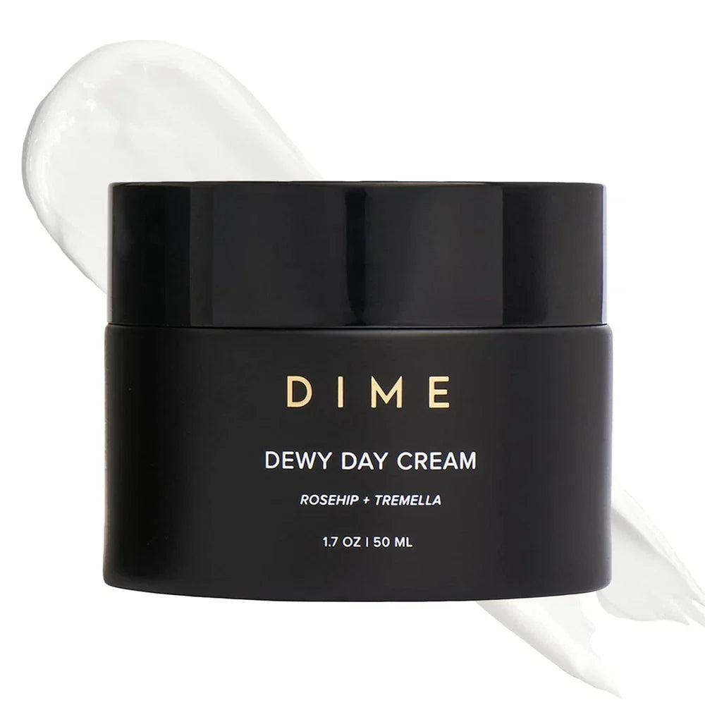 DIME Beauty Dewy Day Cream – Morning Face Moisturizer with Rosehip Oil & Snow Mushroom | 1.7 oz