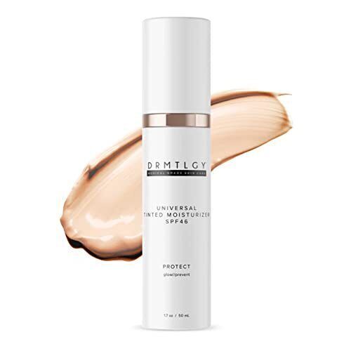 Drmtlgy Universal Tinted Moisturizer SPF 46 – Tinted Sunscreen for All Skin Tones | 1.7 fl oz