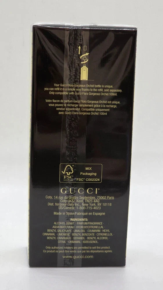 Gucci Flora Gorgeous Orchid Eau de Parfum for Women – 3.3 oz / 100 ml
